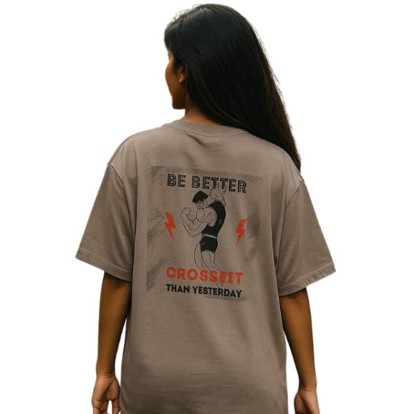 Women’s Oversized Cricket Graphic T-Shirt – “Be Better with Cricket” | Dreon India - Image 4